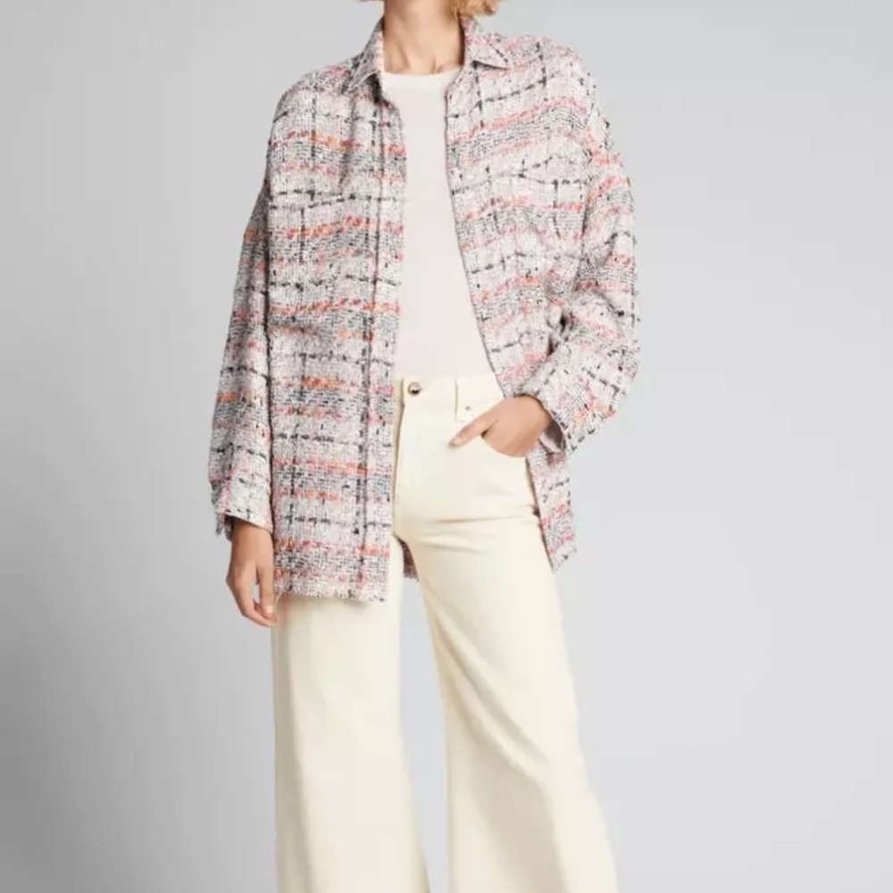 IRO Mekkie Tweed Oversized Shirt Jacket